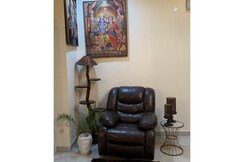 Cozy 3BHK penthouse with kitchen and lounge