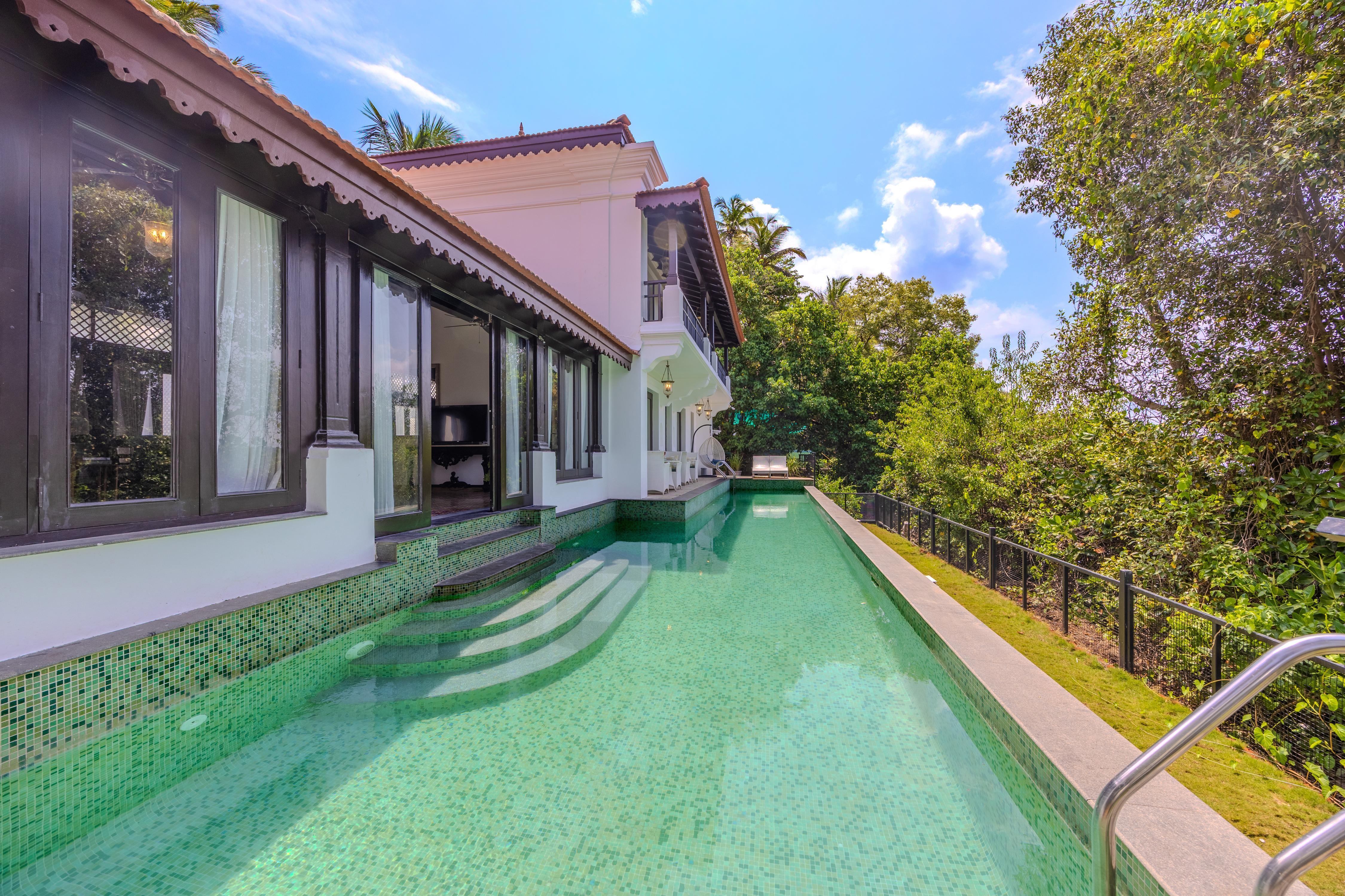 ELIVAAS Signature Villa Riviere 9 BHK Pvt Riverfront Estate with, Lounge Area & Pvt pool - Tap to explore photos