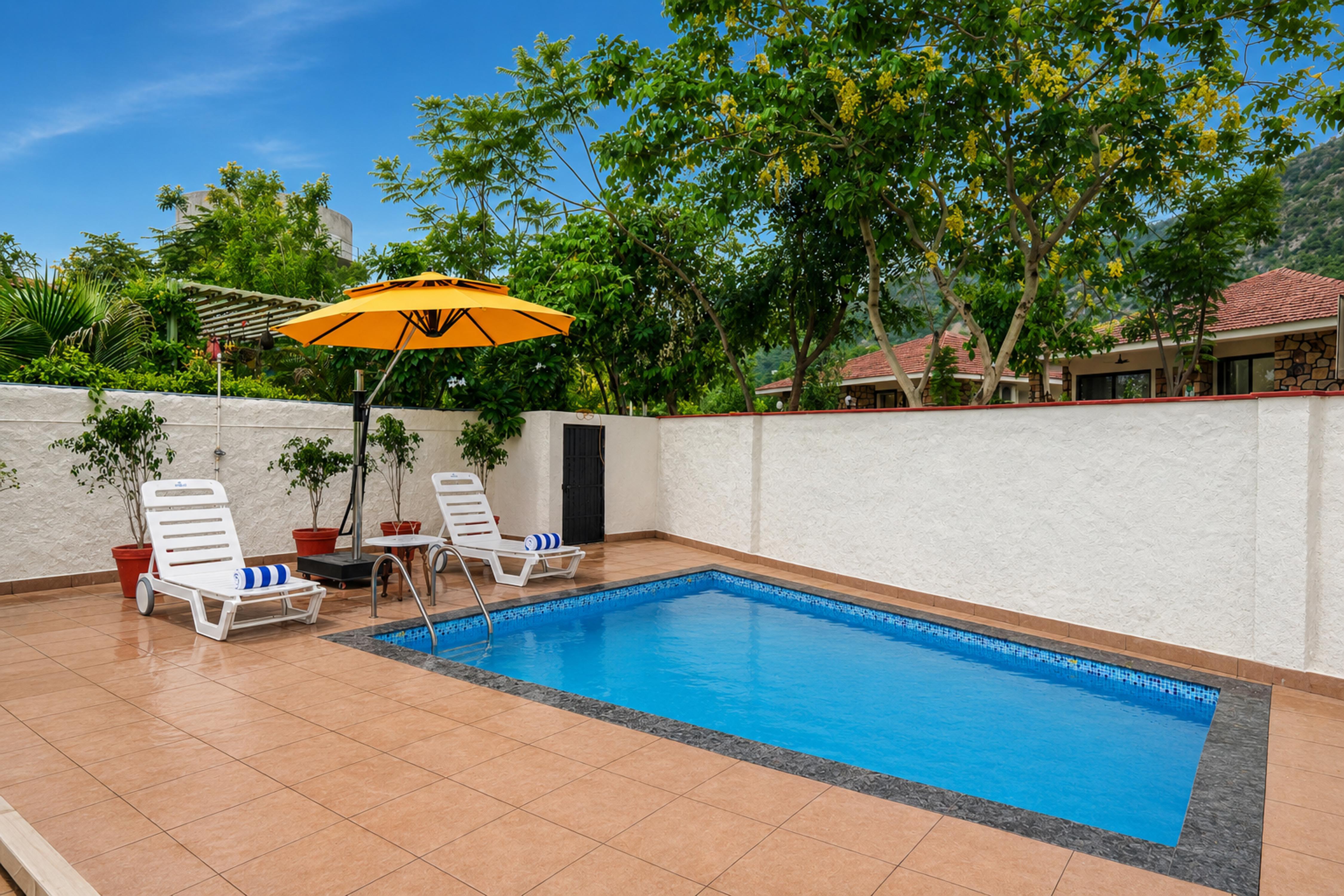 Alaya Stays MS Valley Groves | 2 BHK Villa with Pvt Pool - Tap to explore photos