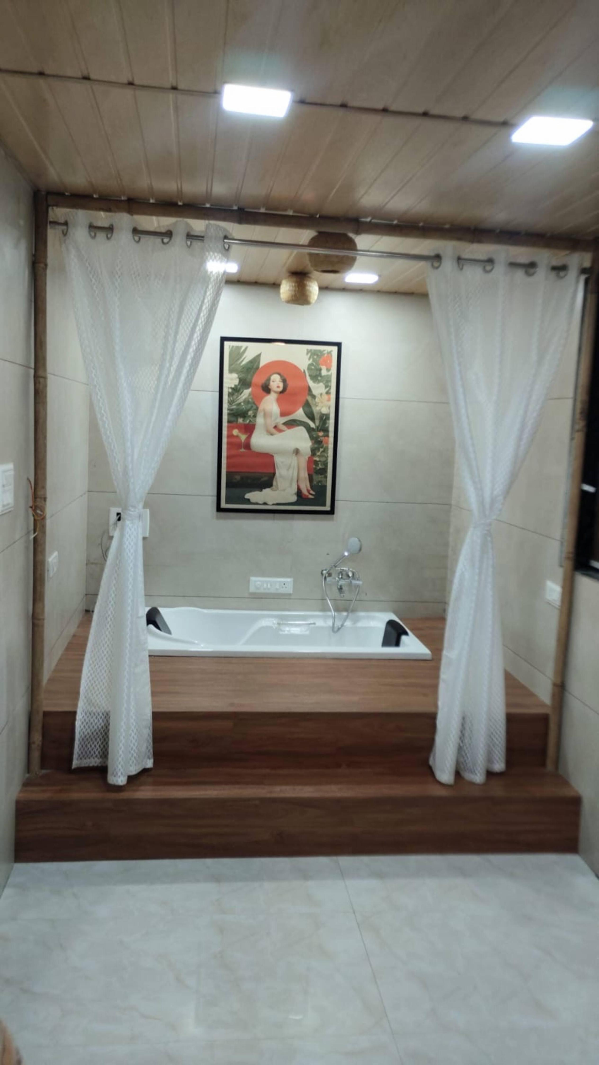 Jacuzzi BathTub Rooms in Shared Pool Villa Room1 - Tap to explore photos