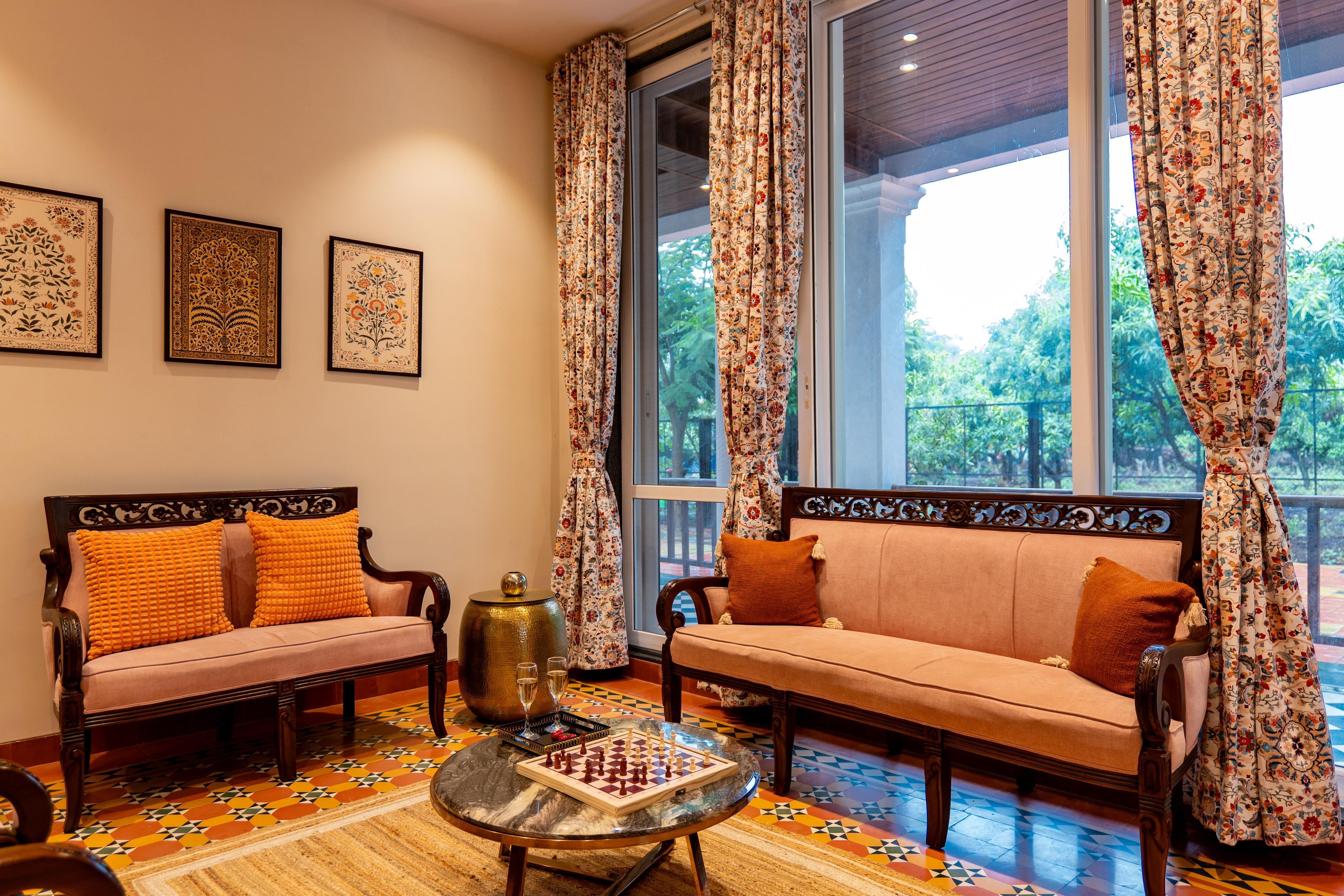 ELIVAAS Signature Aaraa 4 BHK Luxury Vila with Pool & Home Theatre - Tap to explore photos