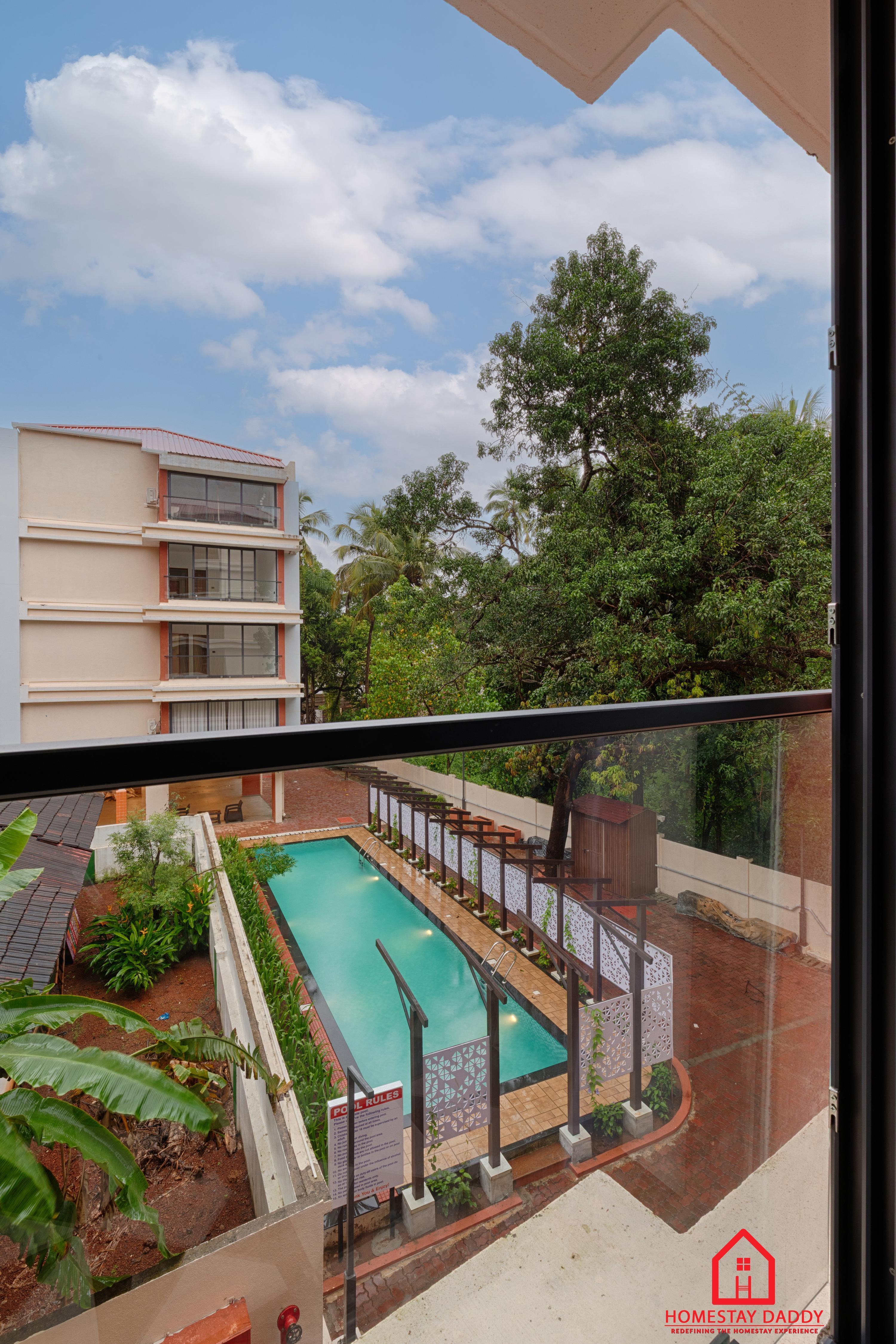 The Green Home(1BHK) Jacuzzi - HomestayDaddy - Tap to explore photos