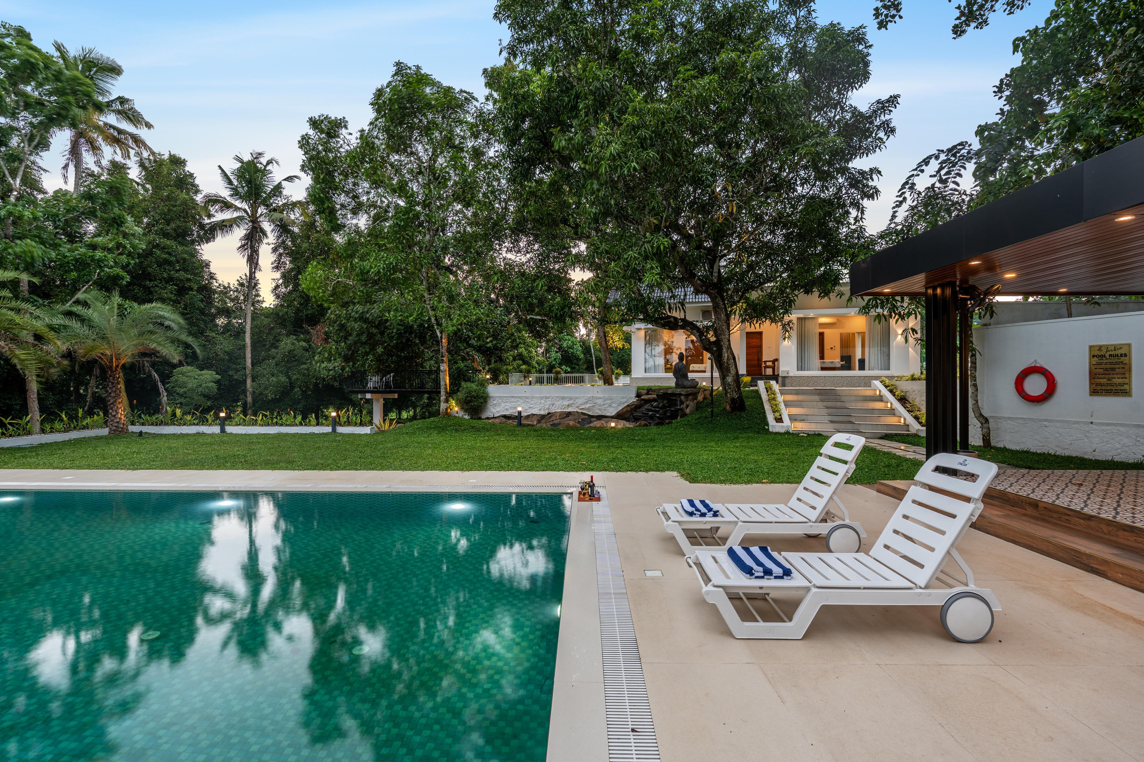 Le Jardin - Private Pool Villa near Kochi, Kerala - Tap to explore photos