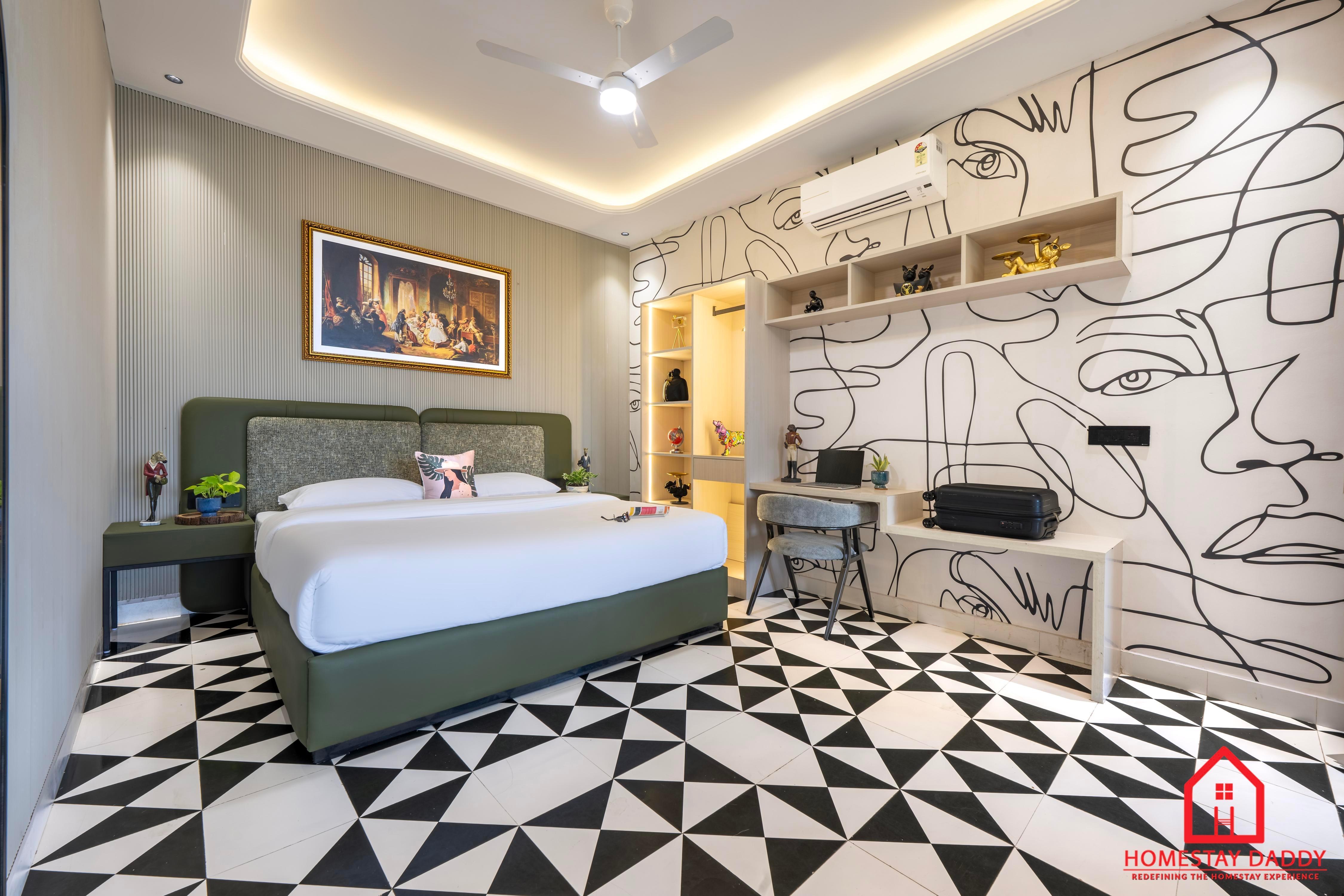 The Marcus 2bhk AC Flat Jacuzzi By Homestay Daddy - Tap to explore photos