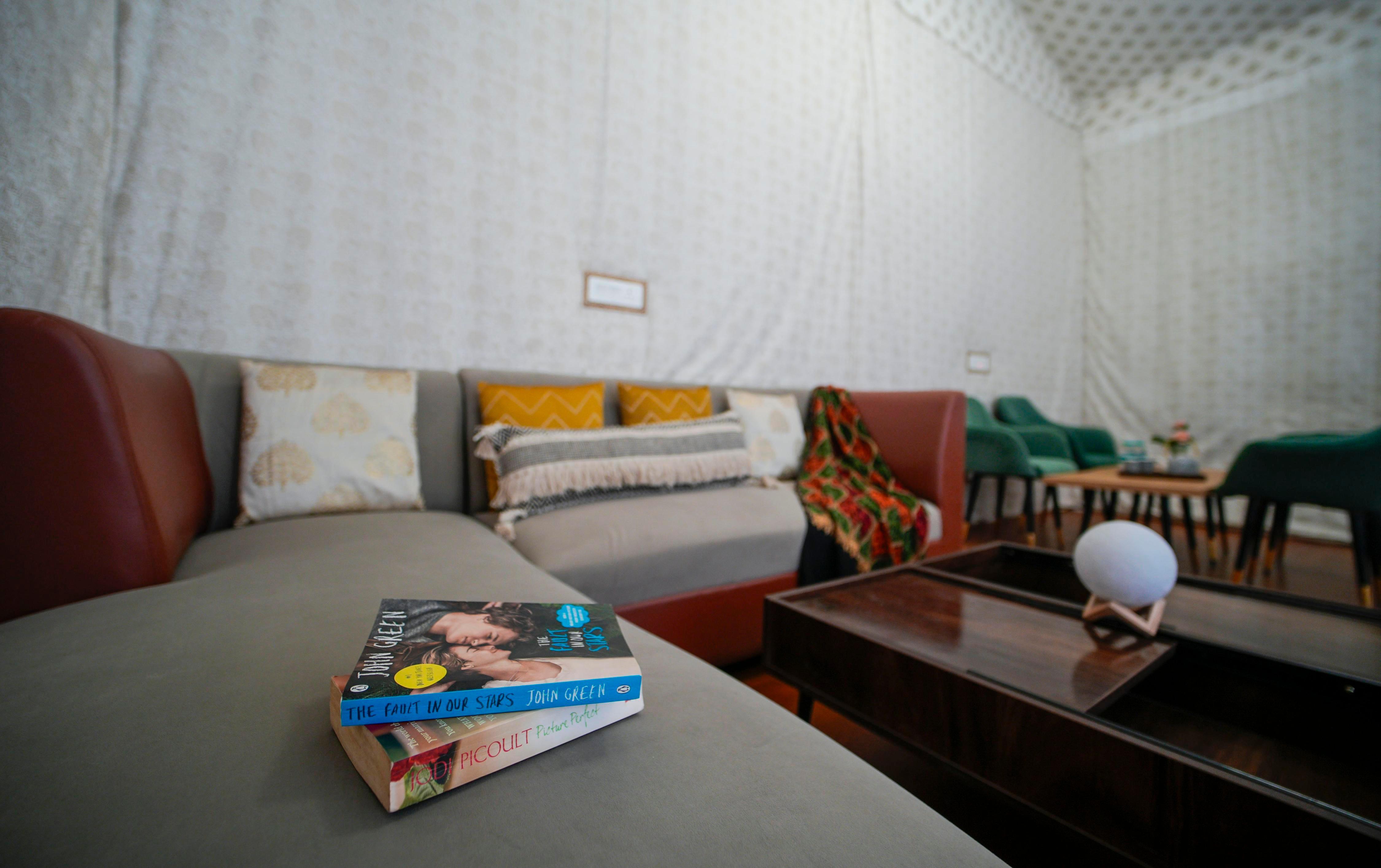 Skylight Retreat's 2BR Glamping Villa with private lawn and Apple orchids - Tap to explore photos