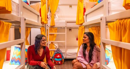 goSTOPS Mussoorie, Mall Road Room Type - Bed in a 6 Female Dormitory Room with Balcony and Ensuite Bathroom goSTOPS Mussoorie, Mall Road Room Type - Bed in a 6 Female Dormitory Room with Balcony and Ensuite Bathroom