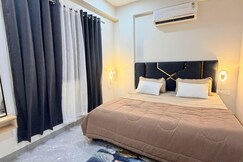Address of Cozy 1BHK in Indore Rooftop AC Free Parking