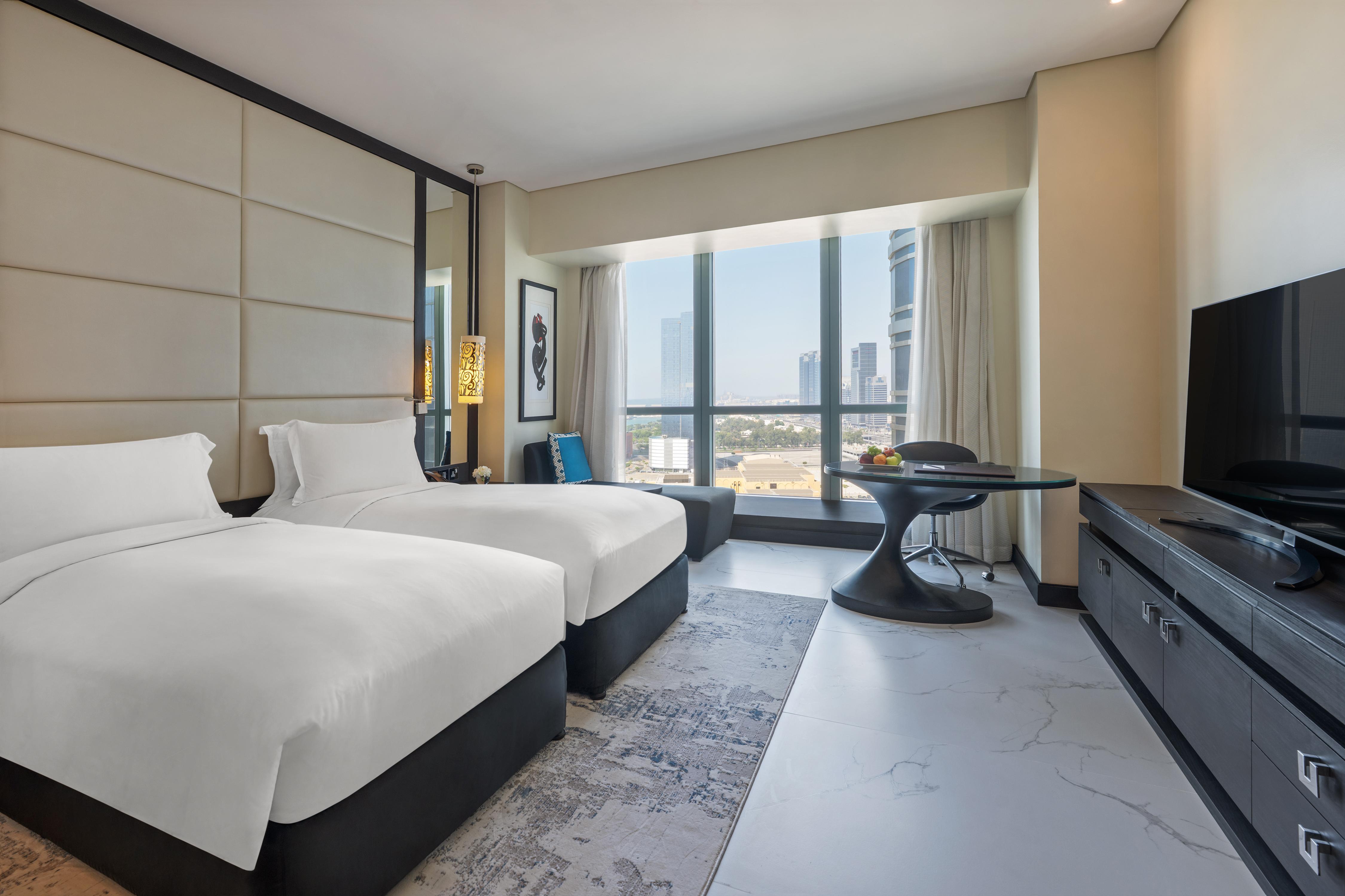 Sofitel Abu Dhabi Corniche Room Type - LUXURY ROOM CLUB SOFITEL, Club Millsime Access, 2 Single Beds, Sea or City View Sofitel Abu Dhabi Corniche Room Type - LUXURY ROOM CLUB SOFITEL, Club Millsime Access, 2 Single Beds, Sea or City View