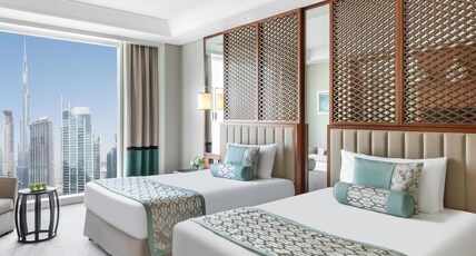 Taj Dubai Room Type - Luxury Burj View Room Twin Bed