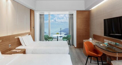 Nina Hotel Tsuen Wan West Room Type - Tower 2 Premier Harbour View Twin Room Nina Hotel Tsuen Wan West Room Type - Tower 2 Premier Harbour View Twin Room