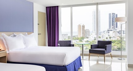 Hilton Cartagena Room Type - 2 QUEEN BEDS CORNER OCEAN