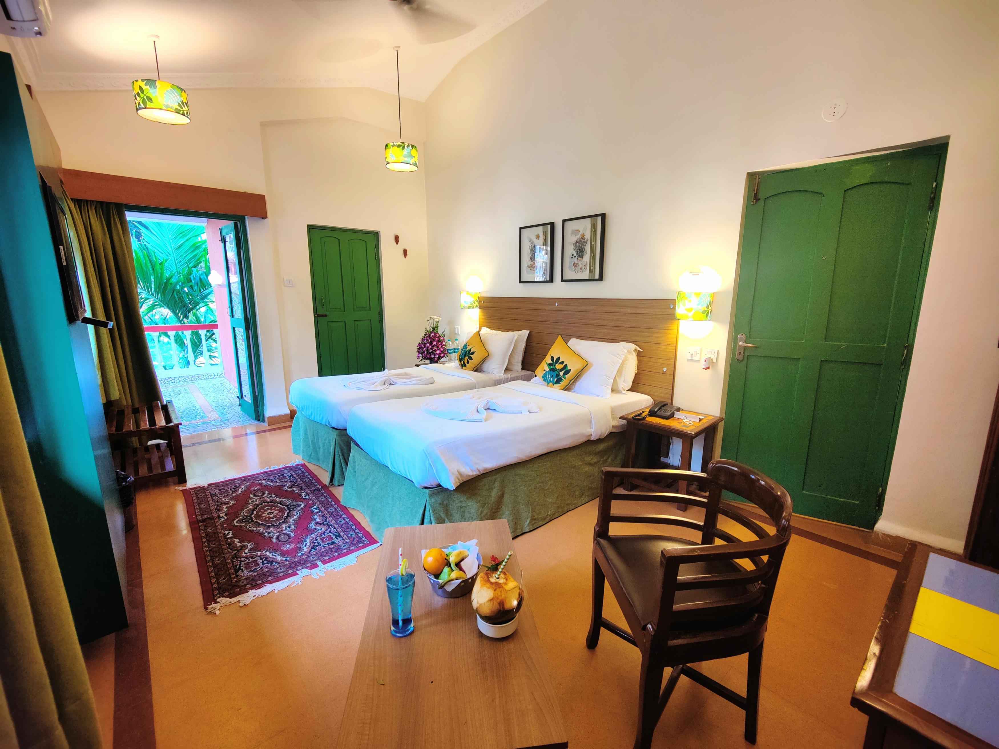 Bambolim Beach Resort Room Type - Beachfront Garden View