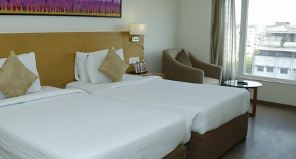 Sarovar Portico Rivera Ahmedabad Room Type - Superior Room - 2 Single Beds 20 43SQM Free WiFi Living Area Sarovar Portico Rivera Ahmedabad Room Type - Superior Room - 2 Single Beds 20 43SQM Free WiFi Living Area