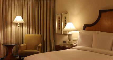 Hyderabad Marriott Hotel and Convention Centre Room Type - Executive Lake View King with Bathtub & Lounge Access Hyderabad Marriott Hotel and Convention Centre Room Type - Executive Lake View King with Bathtub & Lounge Access