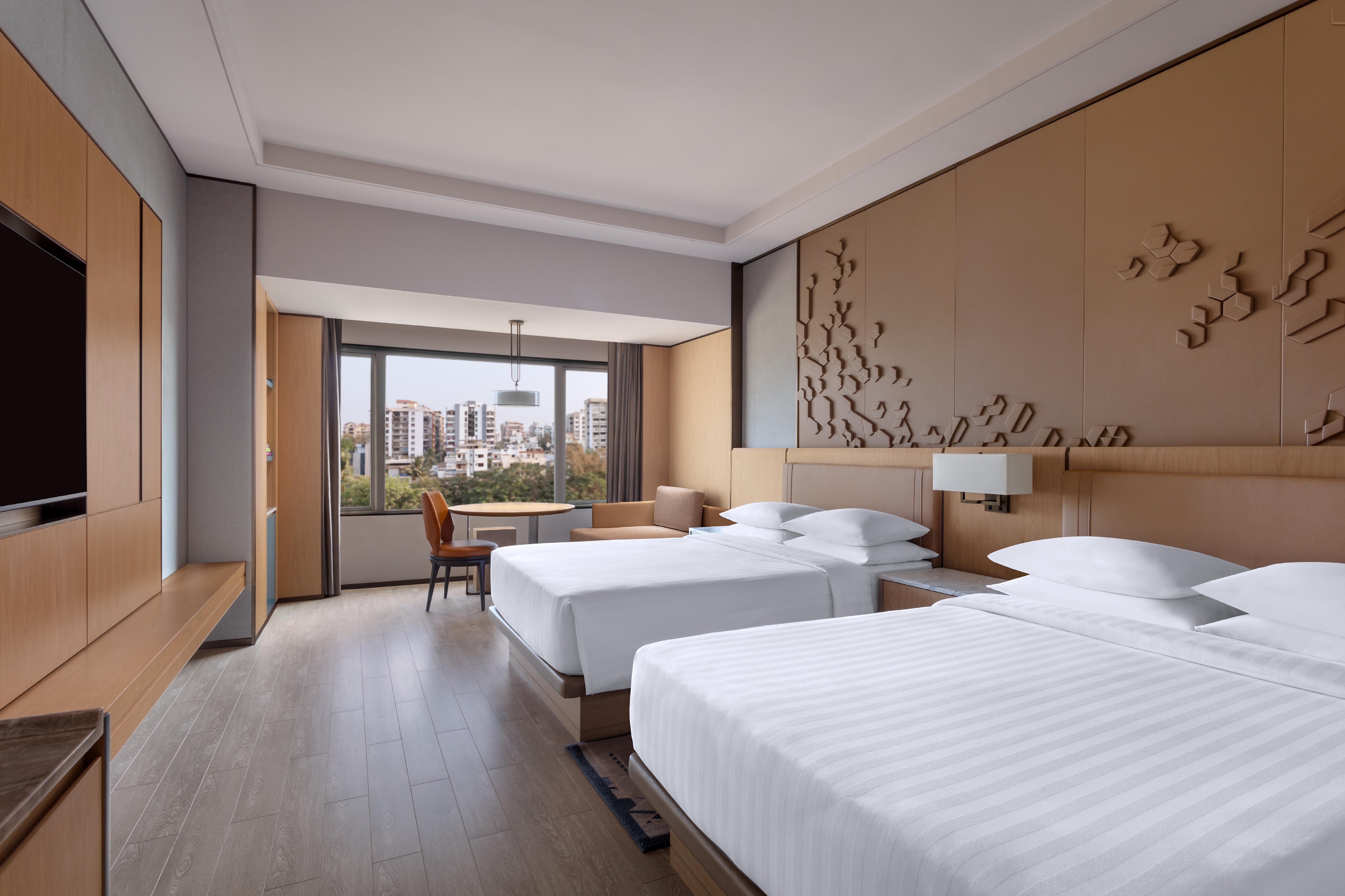 Surat Marriott Hotel Room Type - Premium Guest Room, 2 Twin, City View