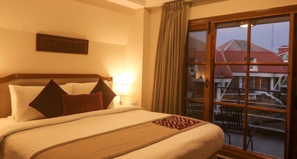 Marigold Sarovar Portico, Shimla: Heated Pool & Cottages (AC Resort & Spa, Play Area) Room Type - 2 Bedroom Valley Facing Swiss Duplex Cottage with Living Room Marigold Sarovar Portico, Shimla: Heated Pool & Cottages (AC Resort & Spa, Play Area) Room Type - 2 Bedroom Valley Facing Swiss Duplex Cottage with Living Room