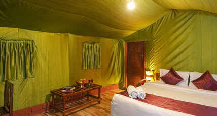 Nature Zone Munnar - A Real Jungle Resort - Authentic Tree House and Premium Tents Room Type - Safari Tent with Valley View.