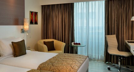 Majestic Court Sarovar Portico Room Type - Superior Room - 2 Single beds Majestic Court Sarovar Portico Room Type - Superior Room - 2 Single beds