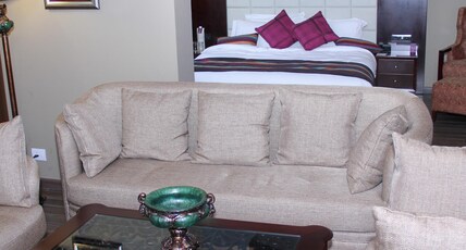 Hotel Rock Manali ( Akhnoor Hotels Pvt. Ltd.) Room Type - Royal Suite Room -Mountain and Garden Facing | Bathtub
