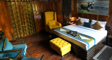 MOGLI JUNGLE RESORTS BANDHAVGARH  Room Type - Log Hut