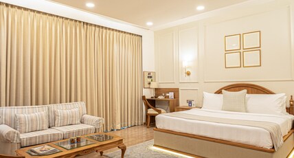 The BellaVista Hotel Chandigarh Room Type - Premium Room with Panoramic View and Balcony The BellaVista Hotel Chandigarh Room Type - Premium Room with Panoramic View and Balcony