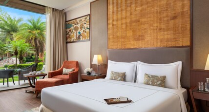 Taj Damdama Lake Resort & Spa, Gurugram Room Type - Luxury Room Courtyard View with Sit Out - King Bed Taj Damdama Lake Resort & Spa, Gurugram Room Type - Luxury Room Courtyard View with Sit Out - King Bed