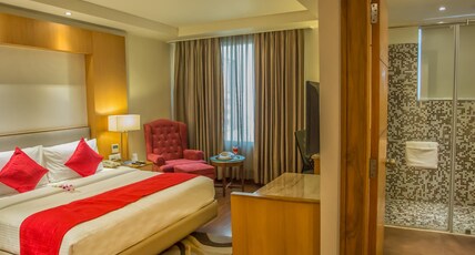 Sarovar Portico Jalandhar Room Type - Deluxe Room - 1 Double Bed 26SQM Free WiFi and Cubicle Washroom Sarovar Portico Jalandhar Room Type - Deluxe Room - 1 Double Bed 26SQM Free WiFi and Cubicle Washroom