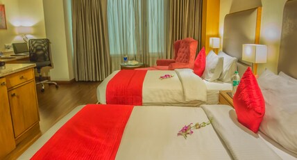 Sarovar Portico Jalandhar Room Type - Deluxe Room - 2 Single Beds 35 SQM Free WiFi and Cubicle Washroom Sarovar Portico Jalandhar Room Type - Deluxe Room - 2 Single Beds 35 SQM Free WiFi and Cubicle Washroom