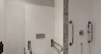 Ramada by Wyndham Ghaziabad Vasundhara Room Type - 1 King Bed, Mobility Accessible Room, Roll-In Shower, Non Smoking Ramada by Wyndham Ghaziabad Vasundhara Room Type - 1 King Bed, Mobility Accessible Room, Roll-In Shower, Non Smoking