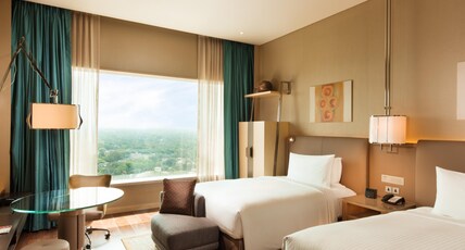 Conrad Pune- Luxury by Hilton Room Type - Double Queen Executive Room- Lounge Access & Cocktails with Bathtub Conrad Pune- Luxury by Hilton Room Type - Double Queen Executive Room- Lounge Access & Cocktails with Bathtub