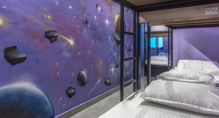 Backpackers Villa Mumbai Room Type - Mixed Dorm | 1 Bed in 6-Bunk Bed AC Dorm | Shared Attached Bathroom