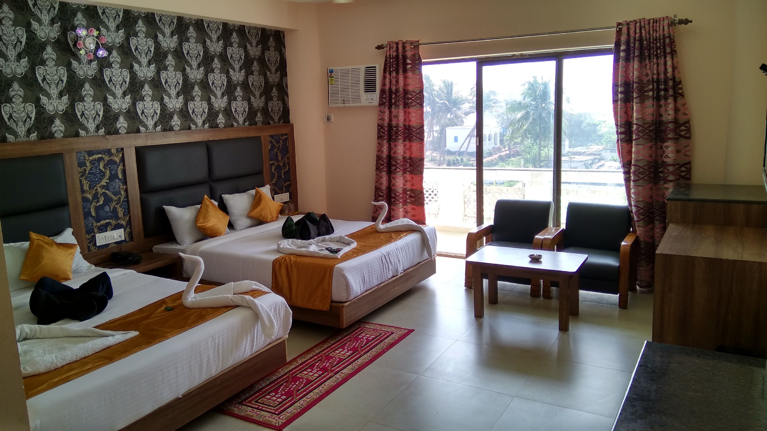 Hotel Mahabir Sheraton (200 mtr from beach) Room Type - Family Room (2 Queen bed with Balcony)
