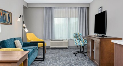 Hampton Inn Chicago North Loyola Station Room Type - 1 KING SUITE W  MICROWAVE