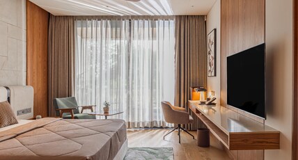 Naturoville Wellness Resort Rishikesh- Surrounded by Nature, Rooted in Wellness Room Type - Luxury Room with Garden View Balcony Naturoville Wellness Resort Rishikesh- Surrounded by Nature, Rooted in Wellness Room Type - Luxury Room with Garden View Balcony