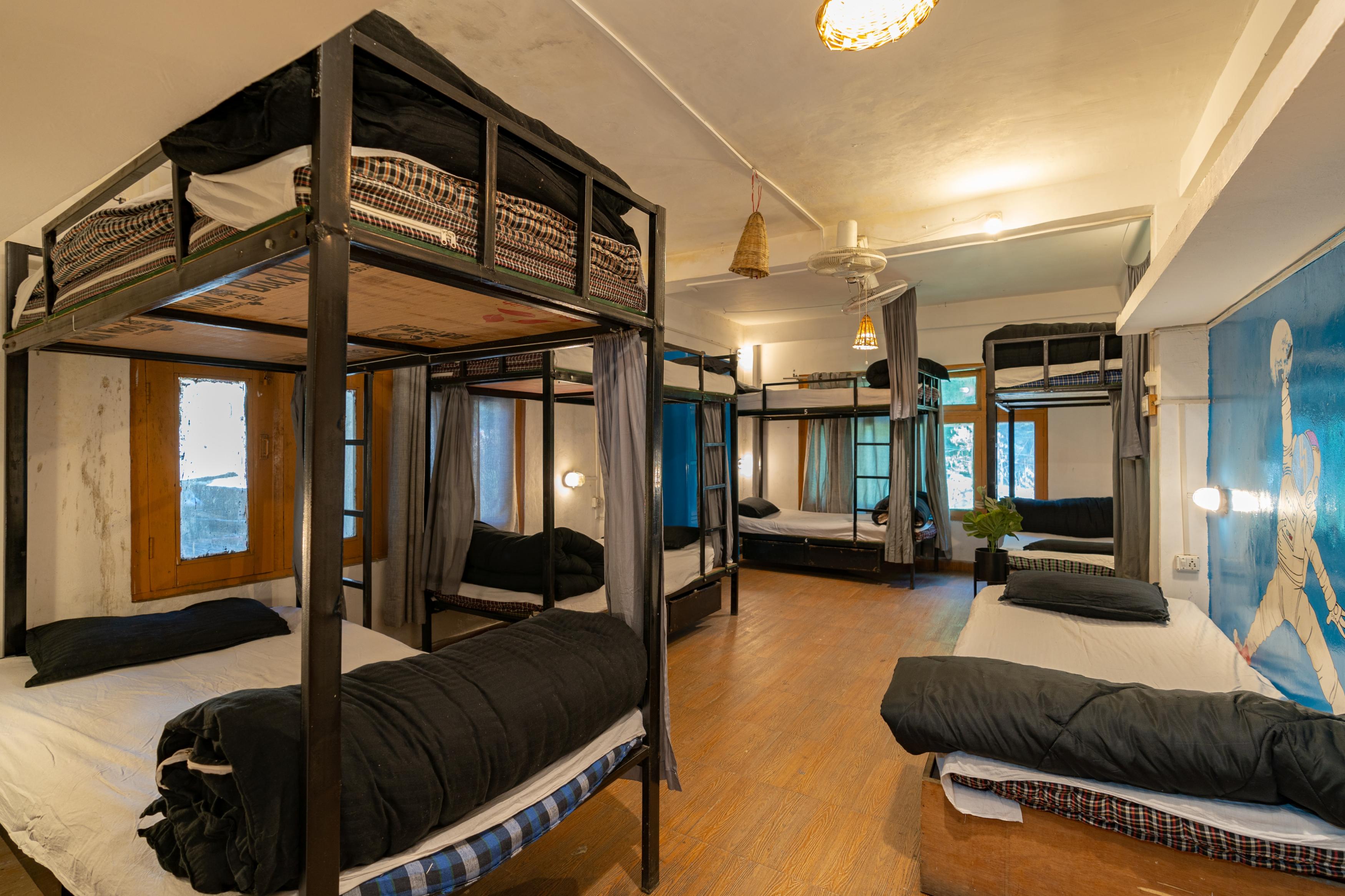 Nomads Hostel | Rooms & Dorms Room Type - Mixed Dorm | 1 Bed in 9-Bunk Bed Non-AC Dorm | Shared Bathroom