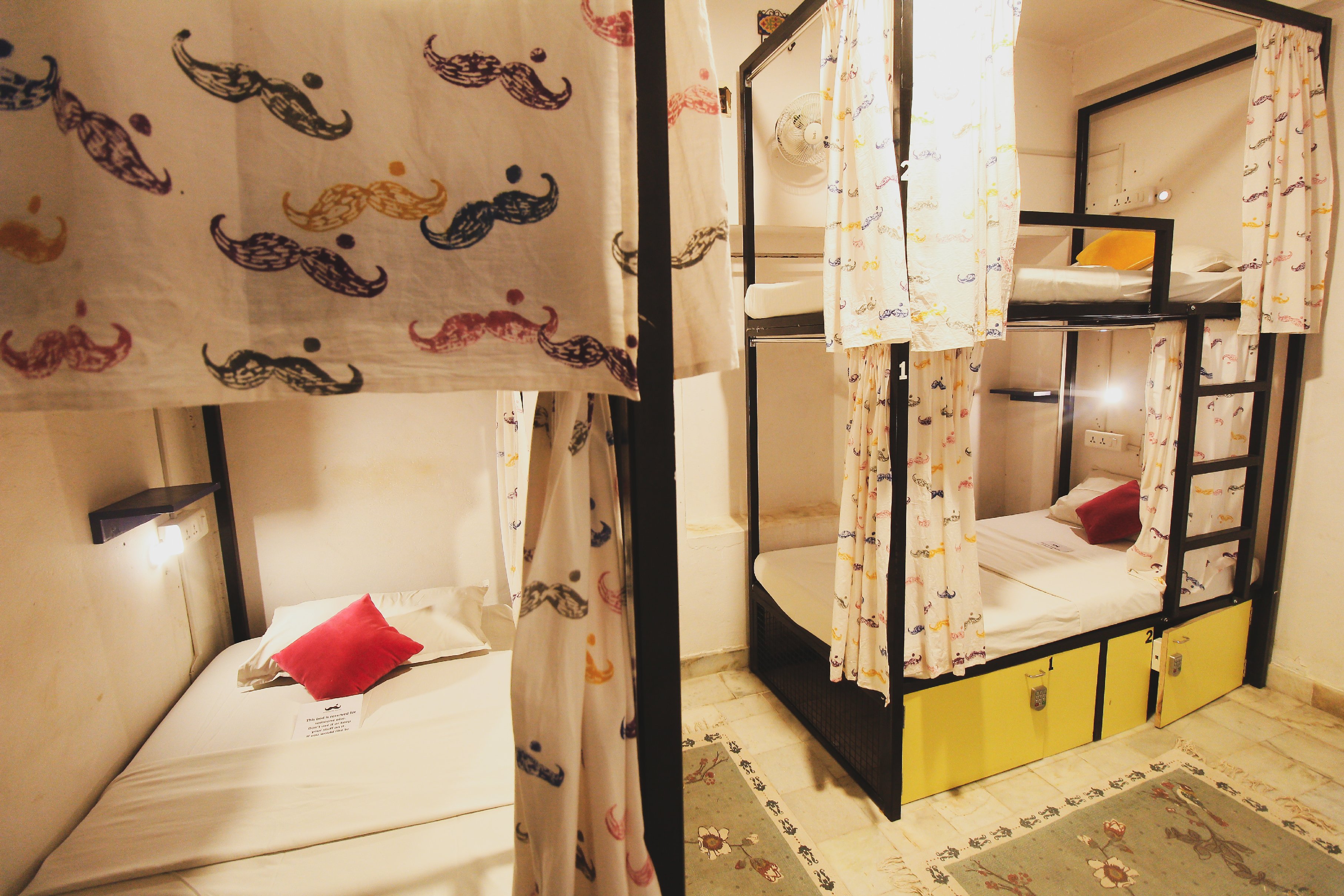 Moustache Udaipur Hostel | Rooms & Dorms Room Type - Bed in 4-Bed Female Non AC Dorm room