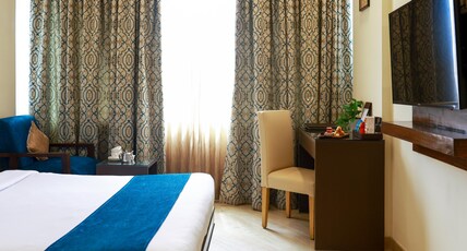 The Fern Residency Yeshwanthpur Bengaluru Series by Marriott Room Type - Winter Green, Guest room, 1 Queen, City view The Fern Residency Yeshwanthpur Bengaluru Series by Marriott Room Type - Winter Green, Guest room, 1 Queen, City view