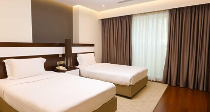 Number One Tower Hotel & Suites - Near Burj Khalifa Room Type - 2 Bedroom with Bathtub & Balcony Number One Tower Hotel & Suites - Near Burj Khalifa Room Type - 2 Bedroom with Bathtub & Balcony