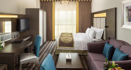Savoy Central Hotel Bur Dubai Room Type - Executive Studio Room - Great Value Package with Bathtub Savoy Central Hotel Bur Dubai Room Type - Executive Studio Room - Great Value Package with Bathtub