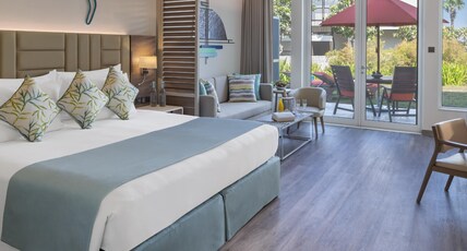 JA Palm Tree Court, Dubai Room Type - Garden Terrace Junior Suite with Exclusive Tamr Pool, Beach and Splash Park Access JA Palm Tree Court, Dubai Room Type - Garden Terrace Junior Suite with Exclusive Tamr Pool, Beach and Splash Park Access