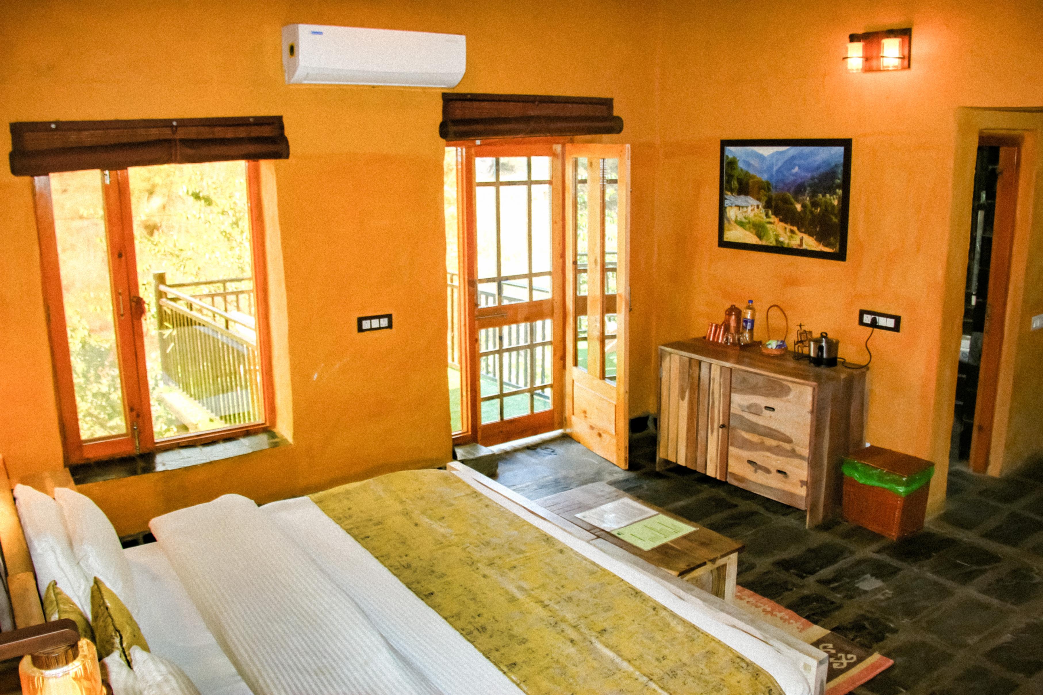 Prakriti Aalay - River side Mountain view Resort Room Type - Superior double room with balcony