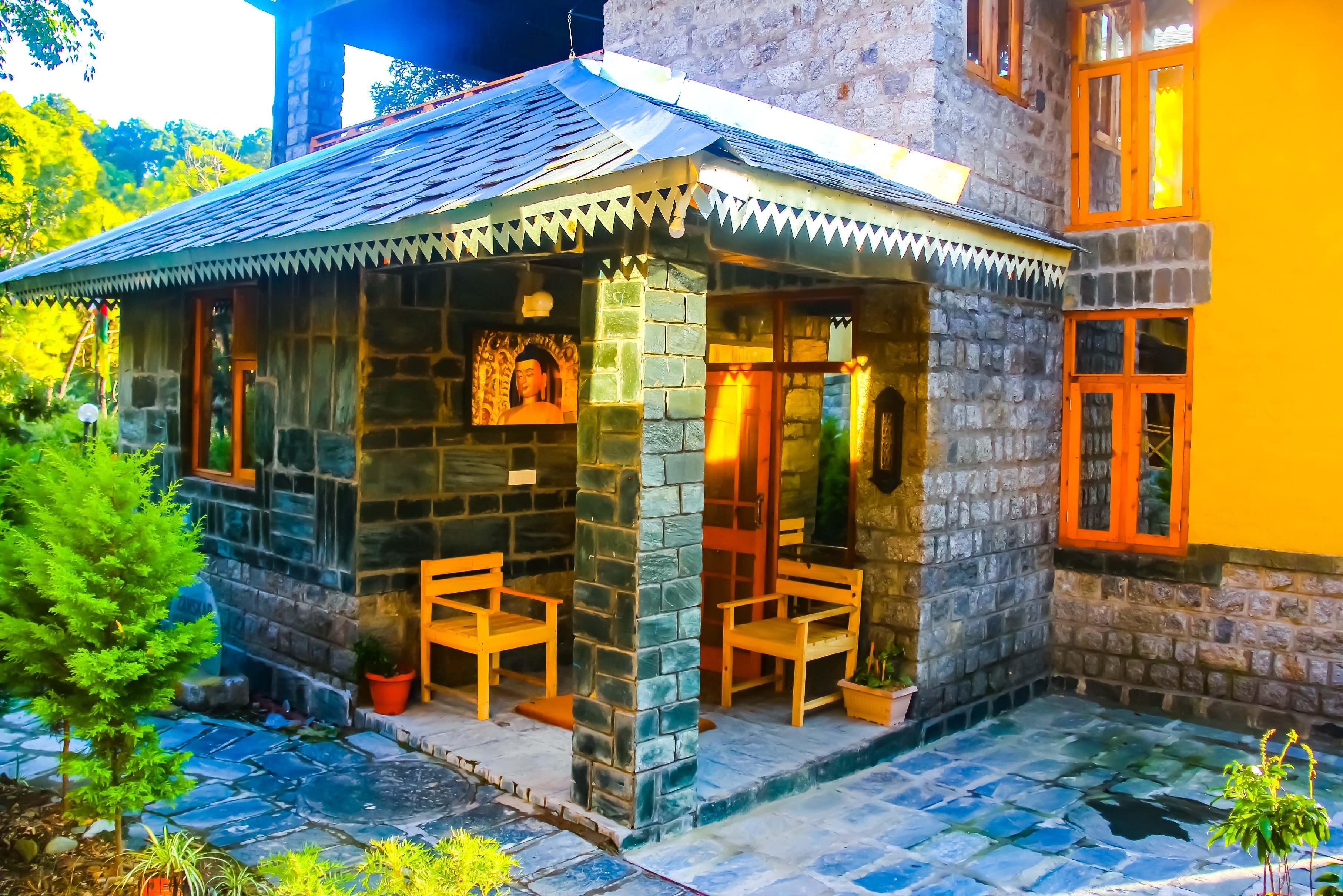 Prakriti Aalay - River side Mountain view Resort Room Type - King room with balcony