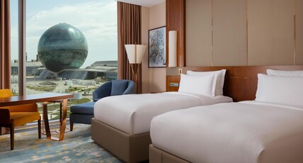 Hilton Astana Room Type - TWIN DELUXE EXPO VIEW