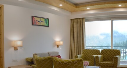The Orchard Greens Resort (A centrally heated property) Room Type - Presidential Suite with Jacuzzi (Living + Bedroom with Balcony) The Orchard Greens Resort (A centrally heated property) Room Type - Presidential Suite with Jacuzzi (Living + Bedroom with Balcony)