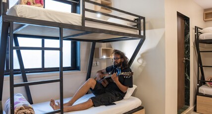 Zostel Mumbai Room Type - Mixed Dorm | 1 Bed in a 8-Bunk Bed AC Dorm | Shared Attached Bathroom