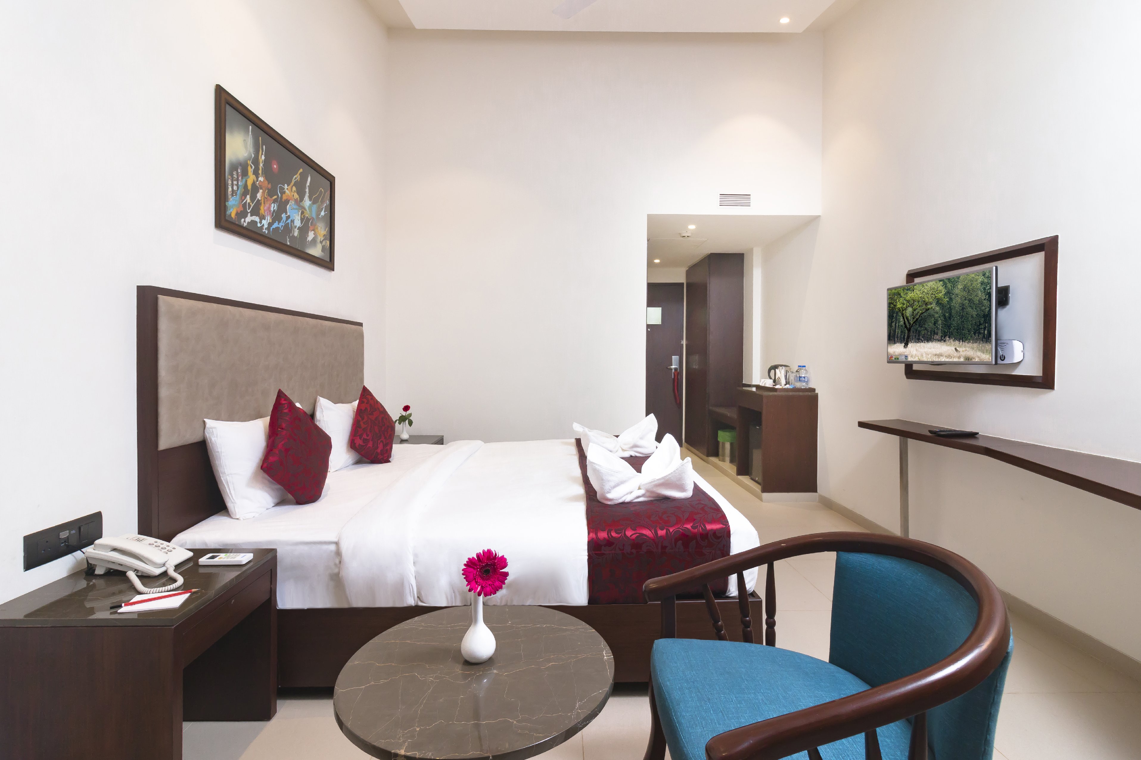 7 Apple Resort, Lonavala Room Type - Mountain View Deluxe Room with Balcony