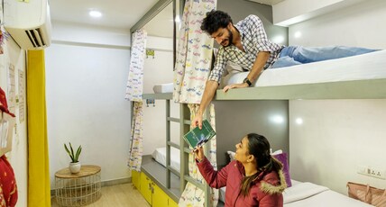 Moustache Jaipur | Hostel & Rooftop Bar Room Type - Superior 4 Bed Mixed AC Dorm