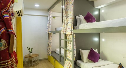 Moustache Jaipur | Hostel & Rooftop Bar Room Type - Superior 4 Bed Female AC Dorm