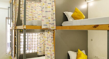Moustache Jaipur | Hostel & Rooftop Bar Room Type - Deluxe 6 Bed Mixed AC Dorm