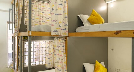 Moustache Jaipur | Hostel & Rooftop Bar Room Type - Deluxe 6 Bed Mixed Non AC Dorm